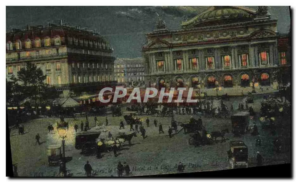 Paris — Das Opernhaus, das Grand Hotel und das Café de la Paix — 641 - Vorderseite