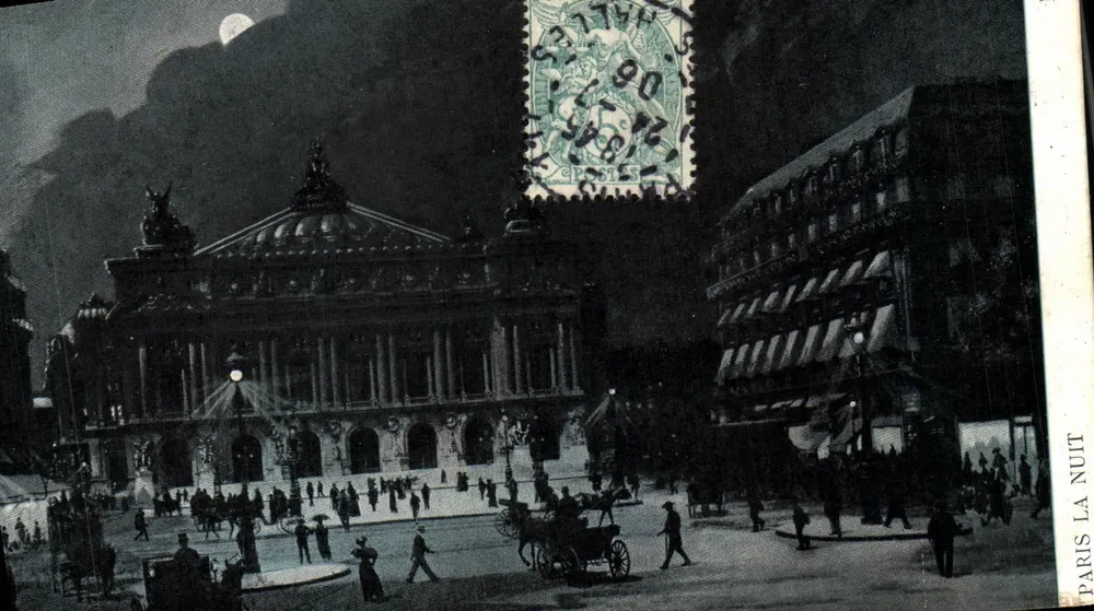 Paris zur Nacht — Opéra Garnier — Éditions Gueret - Vorderseite
