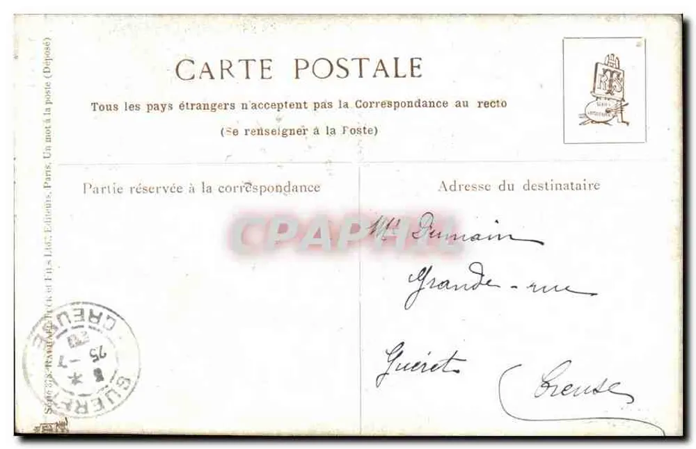 Paris zur Nacht — Opéra Garnier — Éditions Gueret - Rückseite