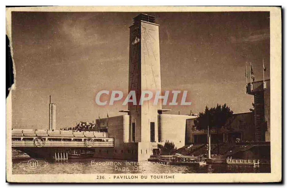 Pavillon du Tourisme — Exposition Internationale Paris 1937 — éditeur H. CHIPAULT, Boulogne-sur-Seine - Frente