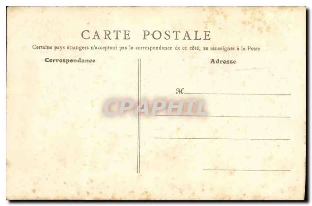 Paris - Rathaus - Große Speisehalle — B. F., Paris, n°93 - Rückseite