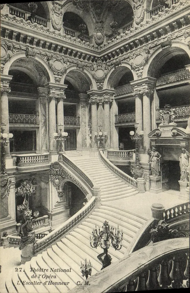 Nationaltheater der Oper — Die Ehrenstiege — C.M. n°27 - Vorderseite