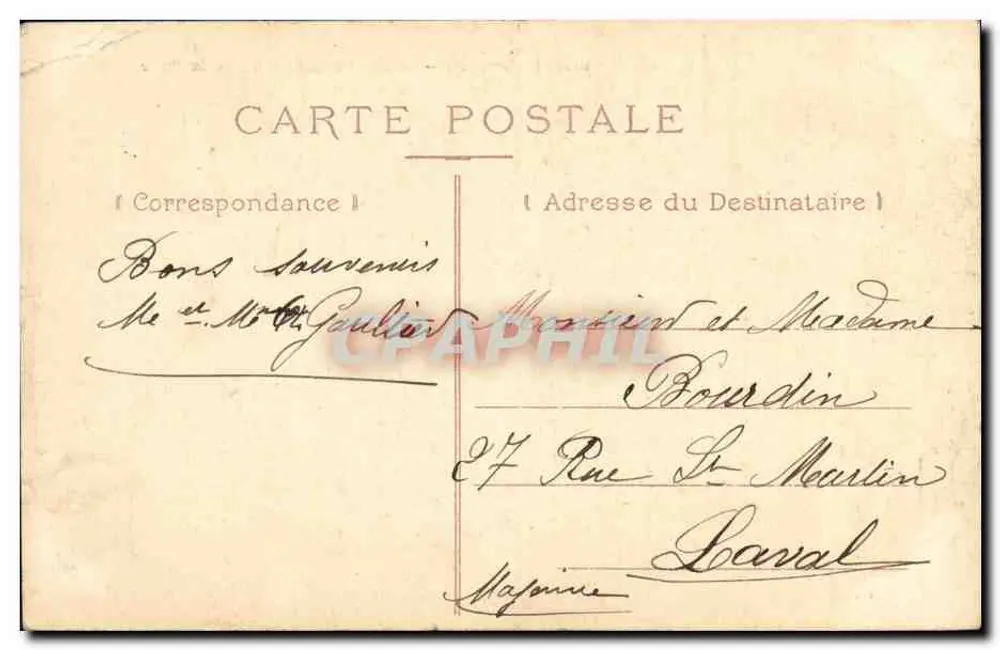 Paris — Boulevard Saint-Denis et la Porte — éditeur 1095 bis - Verso
