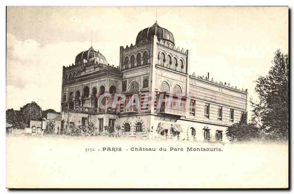 Paris - Castelo do Parc Montsouris — número de série 5172 - Frente