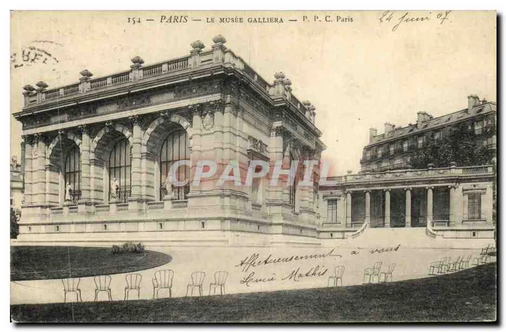 Paris — O Museu Galliera — P. P. C. Paris - Frente