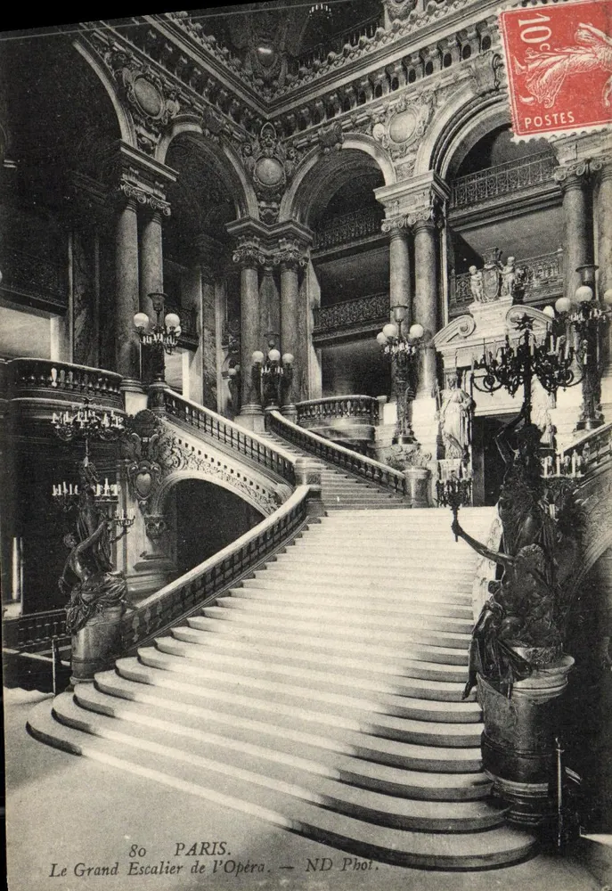 Le Grand Escalier de l'Opéra — Parijs — ND Phot. - Voorkant