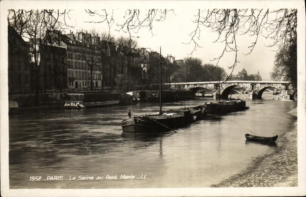 Paris — Die Seine am Pont Marie — LL - Vorderseite