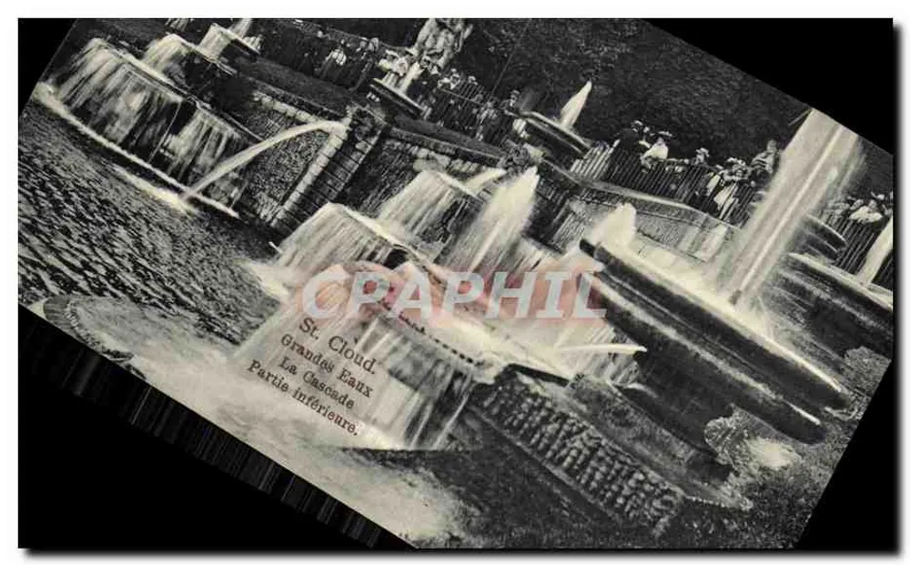 St. Cloud. Grandes Eaux — A Cascata, Parte Inferior — Edição Trianon - Frente