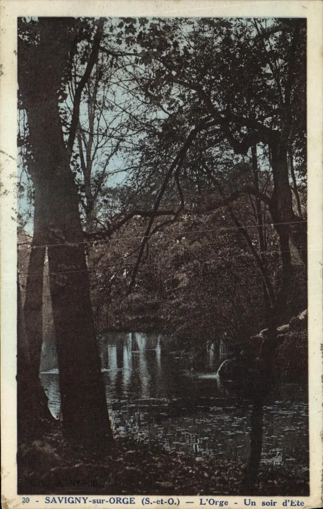 SAVIGNY-sur-ORGE (S.-et-O.) — A Orge — Uma noite de Verão — A. Phulifie, n°20 - Frente