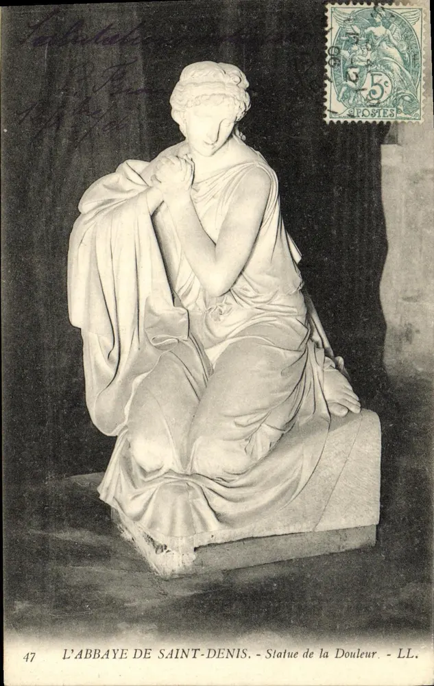 ABBEY DE SAINT-DENIS — Statua Smutku — LL. - Awers