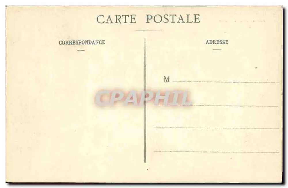 Saint-Cloud — Bassin du Fer à Cheval — C.M. n°7 - Verso
