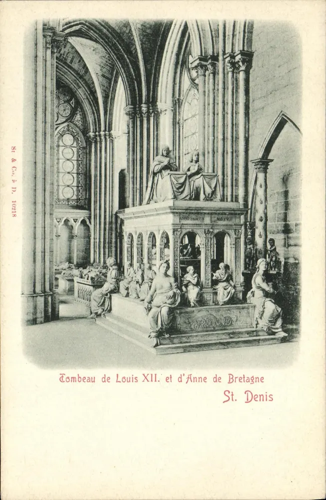 Grabmal von Ludwig XII. und Anne von Bretagne — St. Denis — St & Co. n° 10918 - Vorderseite