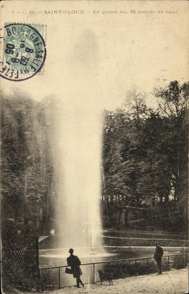 Saint-Cloud — O grande Jato, 32 metros de altura — C.M. n°1 - Frente