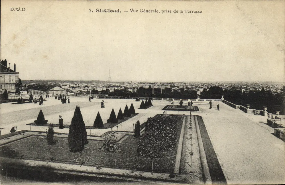 St-Cloud — Vista Geral, vista da Terrasse — D.W.D, n°7 - Frente