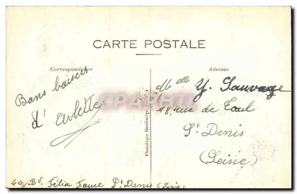 Abadia de Saint-Denis — Comparação histórica — Fototipo Baudinière, n°30 - Verso
