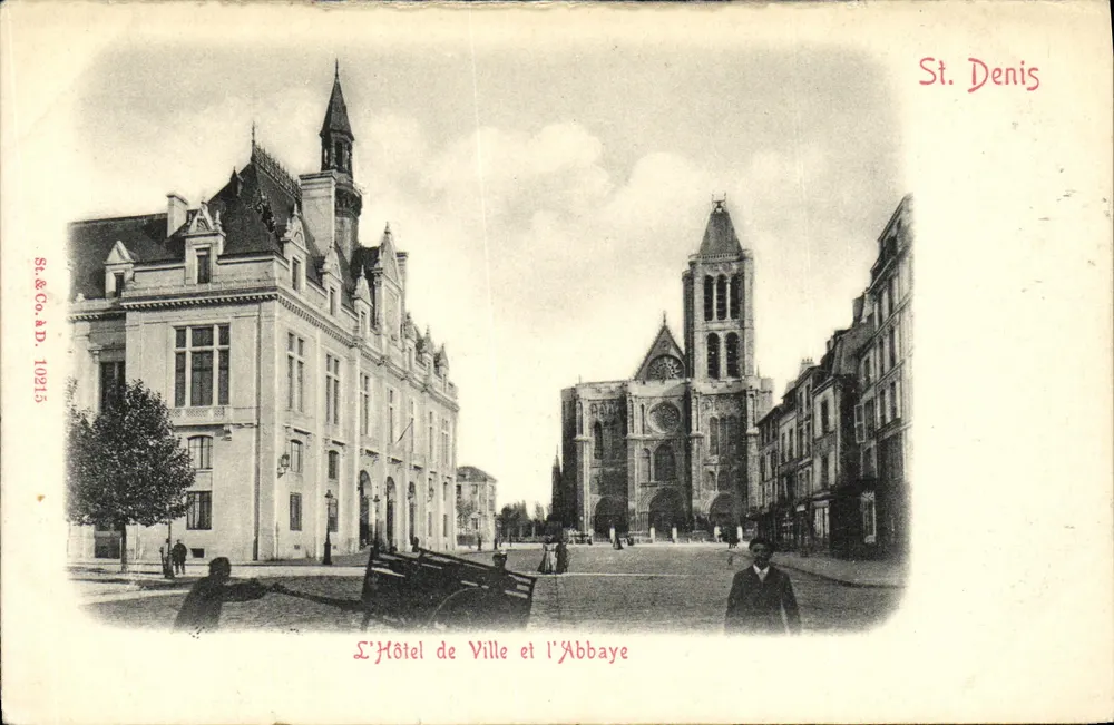 St. Denis — Das Rathaus und das Kloster — St. & Co. A.D. Nr. 10215 - Vorderseite