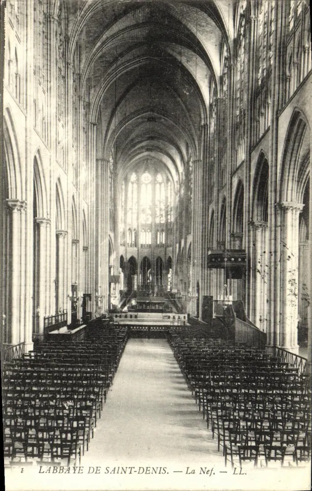 A ABBEY DE SAINT-DENIS — A Nef — LL. - Frente