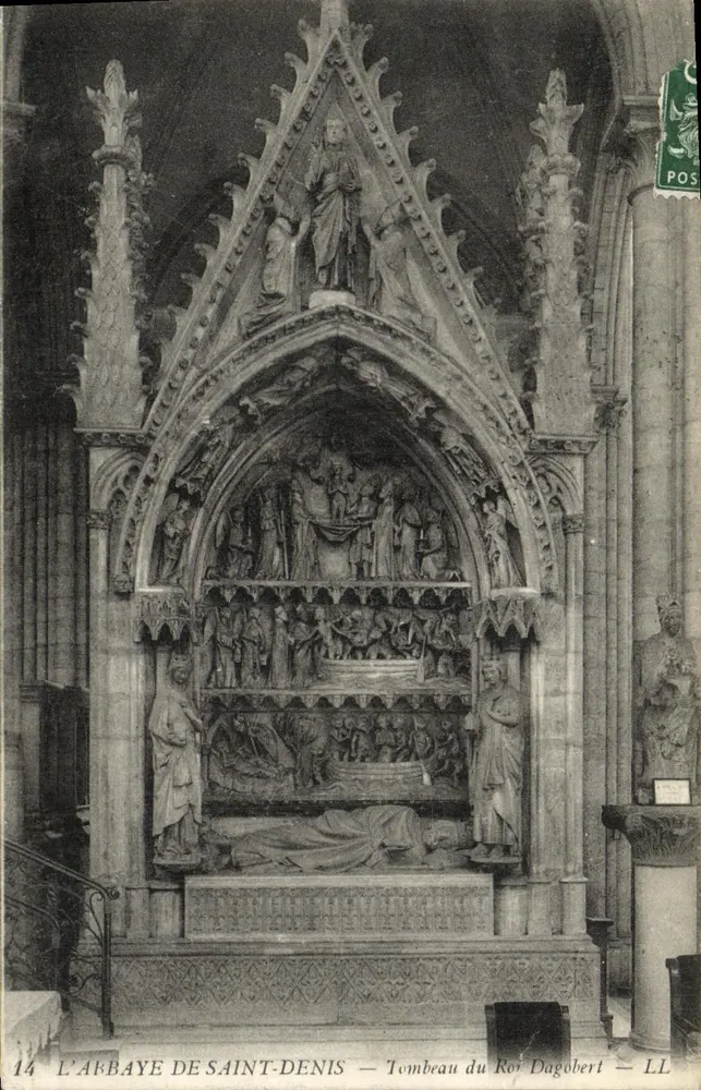A ABBADIA DE SÃO DEnis — Túmulo do Rei Dagoberto — LL - Frente