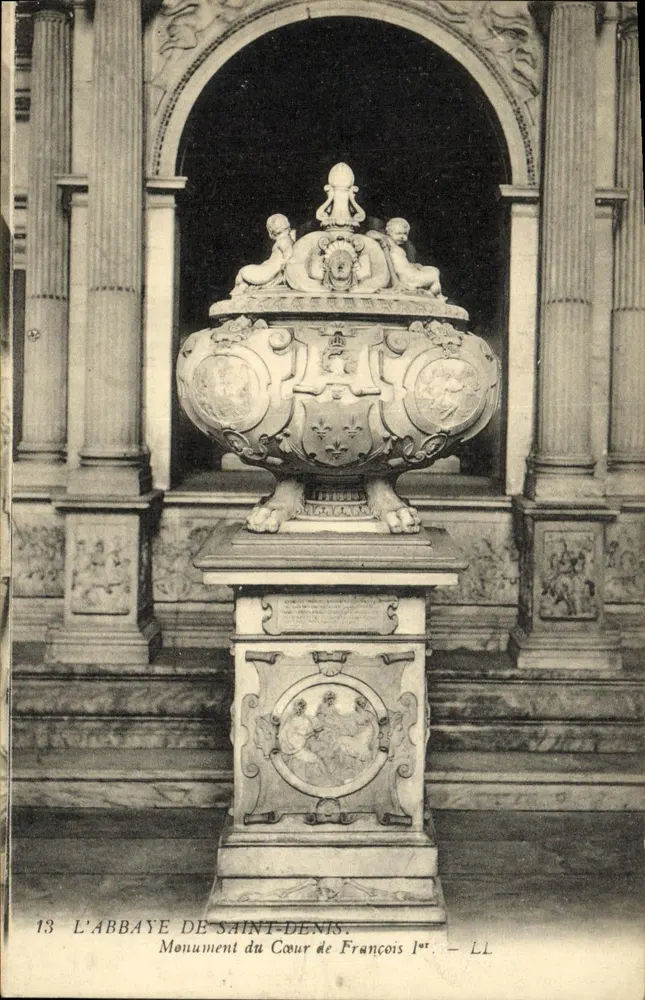 Abtei Saint-Denis — Denkmal des Herzens von Franz I. — LL - Vorderseite