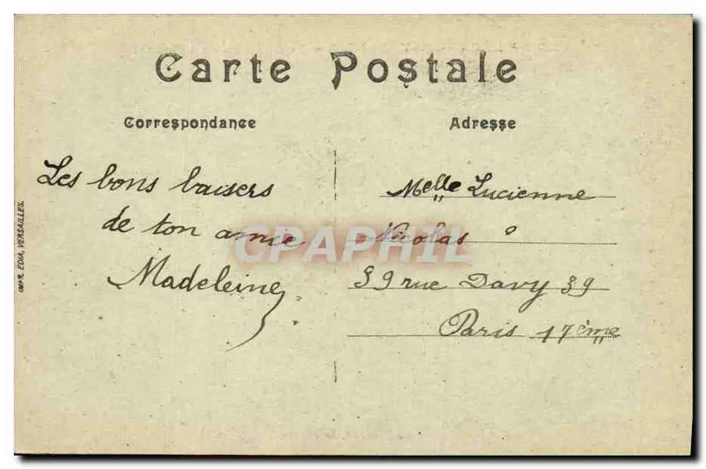 Saint-Léger-en-Yvelines — Schloss Pincourt — Verlag EDA Versailles, Nr. 47 - Rückseite