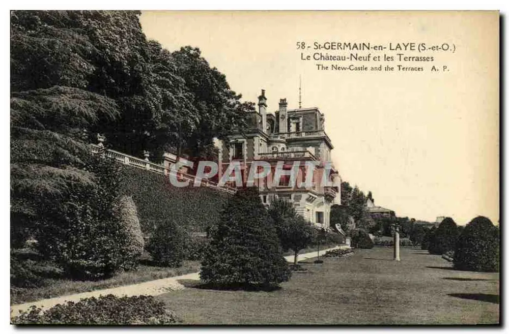 Das Neue Schloss und die Terrassen — St-GERMAIN-en-LAYE (S.-et-O.) — A. P. - Vorderseite