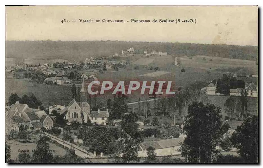 Valle di Chevreuse — Panorama di Senlisse (S.-et-O.) — Gantrot, Editore - Recto