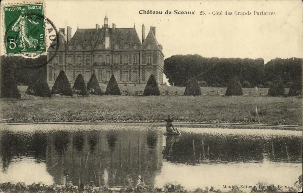 Schloss Sceaux — Seite der Grand Parterres — Montet, Verleger, Bourg-la-Reine - Vorderseite