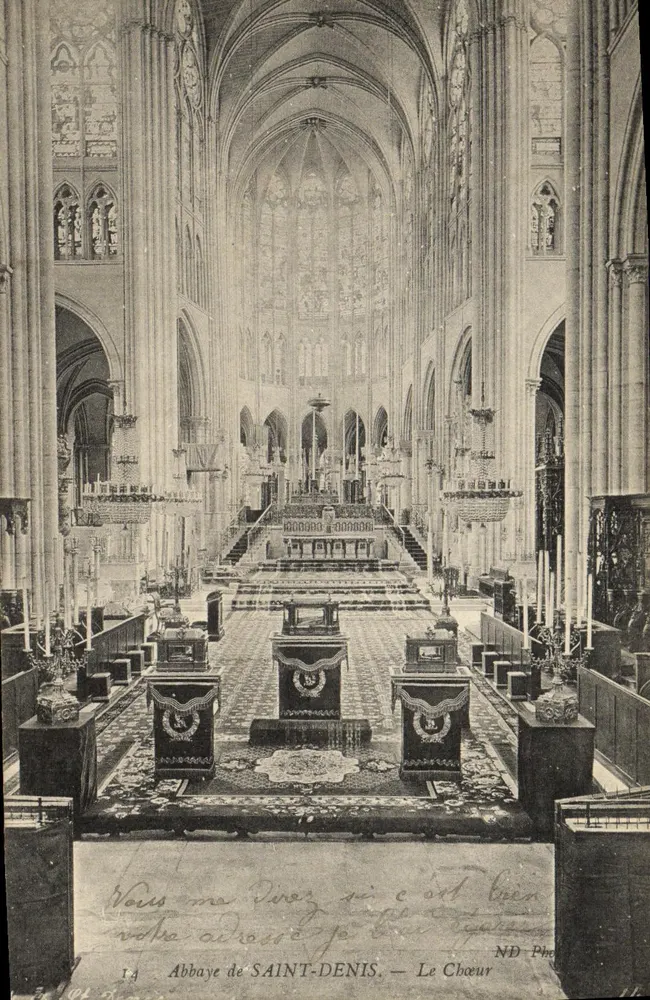 Abadia de SAINT-DENIS — O Coro — ND Photo, n°14 - Frente