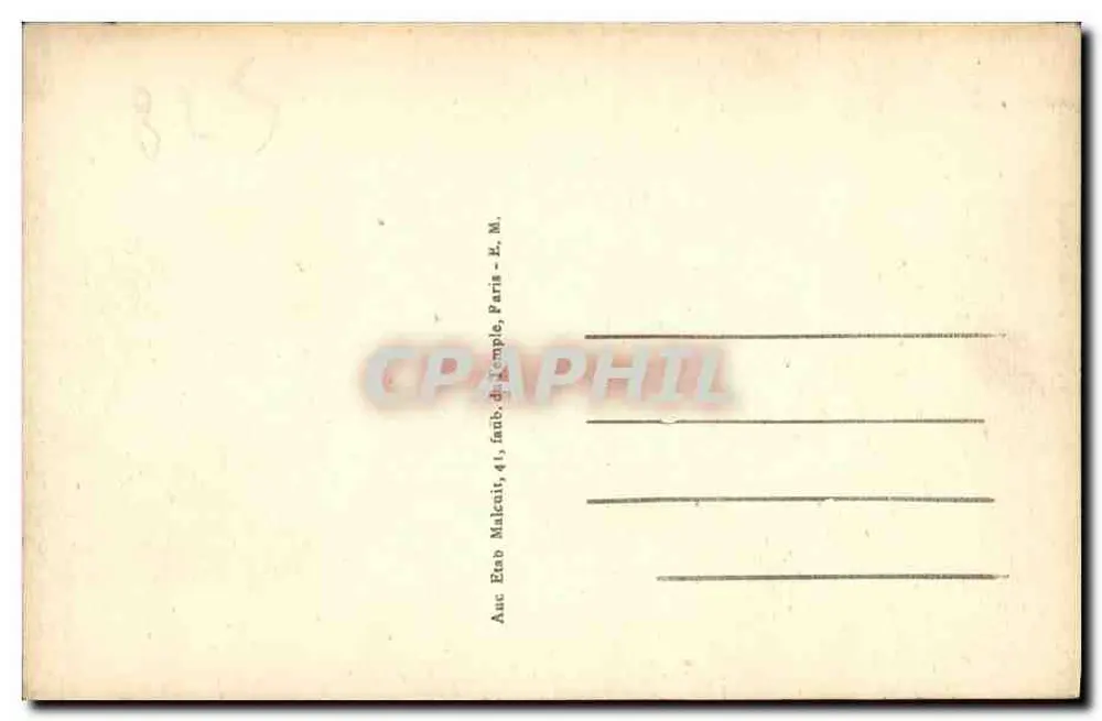 Suresnes - A Cidade-Jardim — Editor E.M., n° 347 - Verso