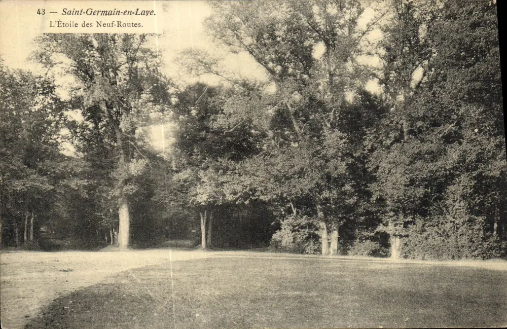 Saint-Germain-en-Laye — L'Étoile des Neuf-Routes — unbekannter Verlag, Nr. 43 - Vorderseite
