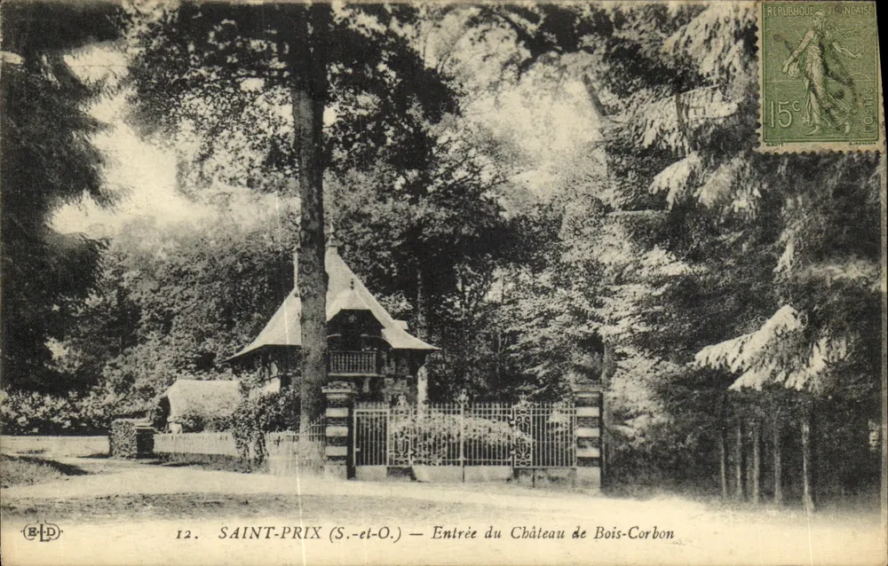 Saint-Prix (S.-et-O.) — Eingang zum Schloss Bois-Corbon — Verleger B.L.D. Nr. 12 - Vorderseite