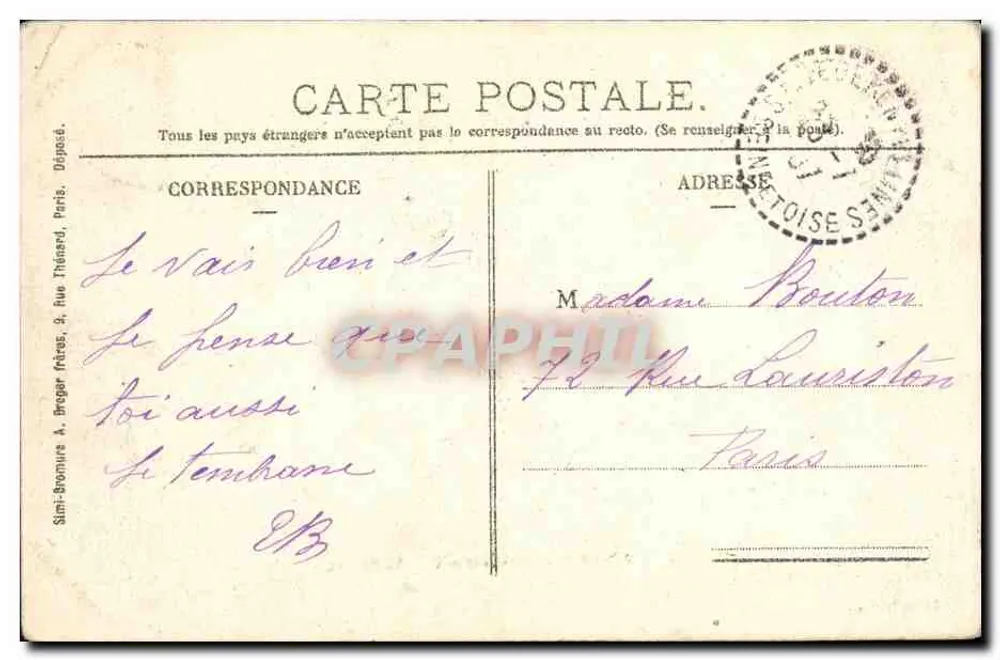 Saint-Léger-en-Yvelines — Le Planet — Uitgave Légrós - Achterkant