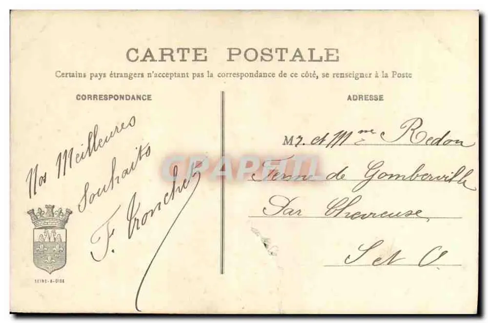 Sainte-Geneviève-des-Bois — La Mairie — Édition de l'Orge, A. Thévenet, Savigny - Rückseite