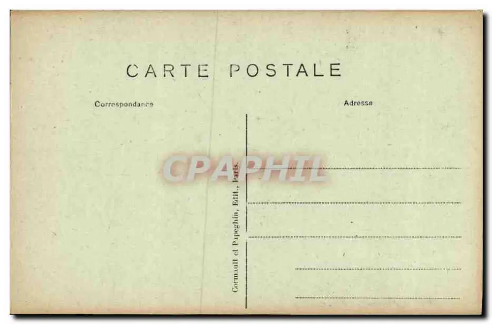 St-GERMAIN-en-LAYE — Der nördliche Parterre und Perspektive der Avenue des Loges — Cormaullt und Papeghin, Verlag Paris - Rückseite