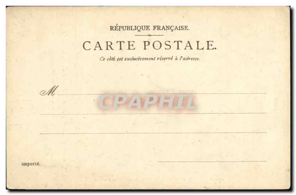Grandes Eaux — Partie inférieure de la Cascade — Éditeur P. S. à D. Erkka 323 - Verso
