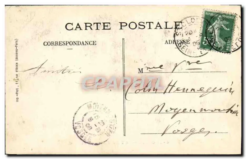St-Cloud — O Parque (Avenida das Estátuas) — L'Abeille, n°4 - Verso