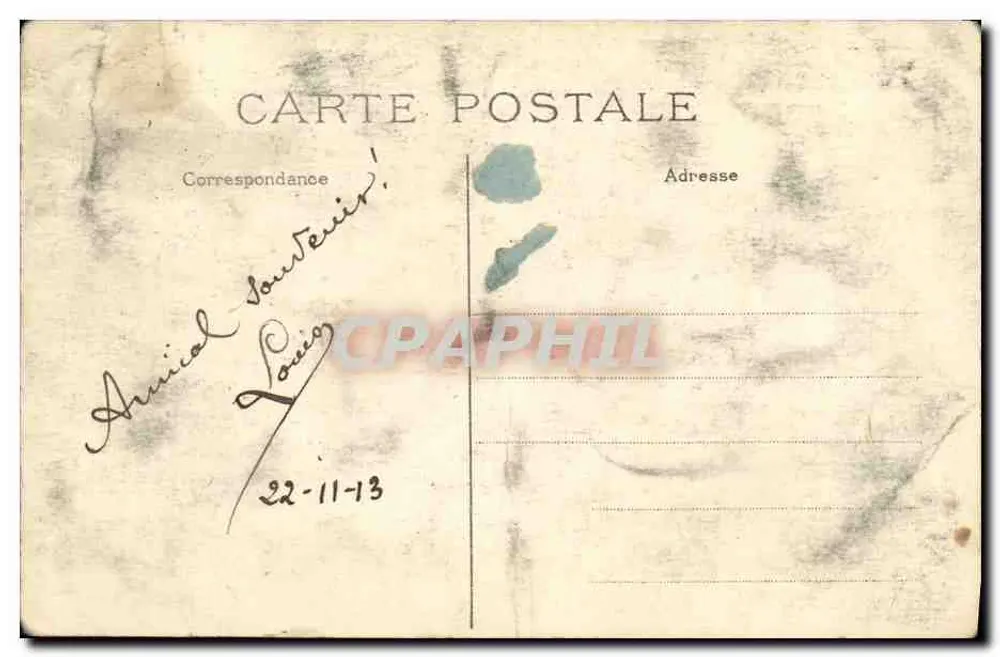 Saint-Cloud — Le Parc - Grandes Eaux - Les Goulottes — éditeur Abeille & Schipires, n°89 - Verso
