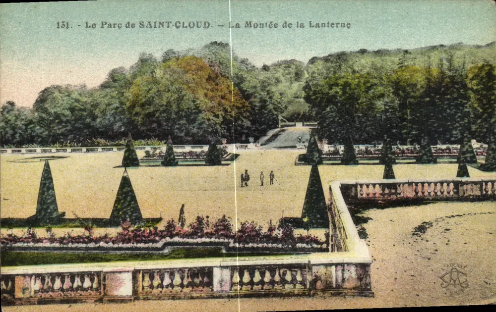 O Parque de SAINT-CLLOUD — A Subida da Lanterna — n°151 — editor: LAREILLY - Frente
