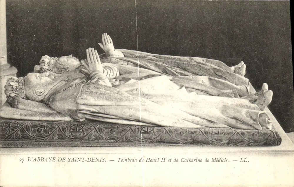 DIE ABBAYE VON SAINT-DENIS — Grabmal von Henri II und Catherine de' Medici — LL. n°27 - Vorderseite