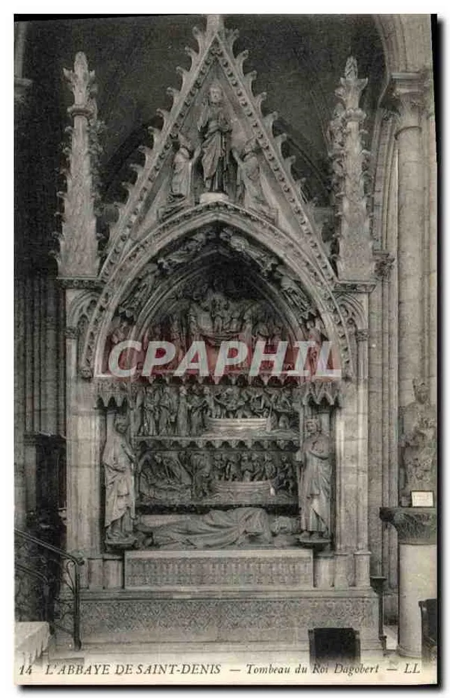 DIE ABBAYE VON SAINT-DENIS — Grabmal des Königs Dagobert — LL. 14 - Vorderseite