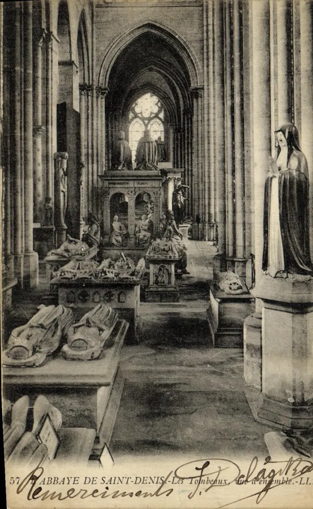 Abbazia di San Dionigi — I Sepolcri, vista generale — J. Delagitra, n°57 - Recto