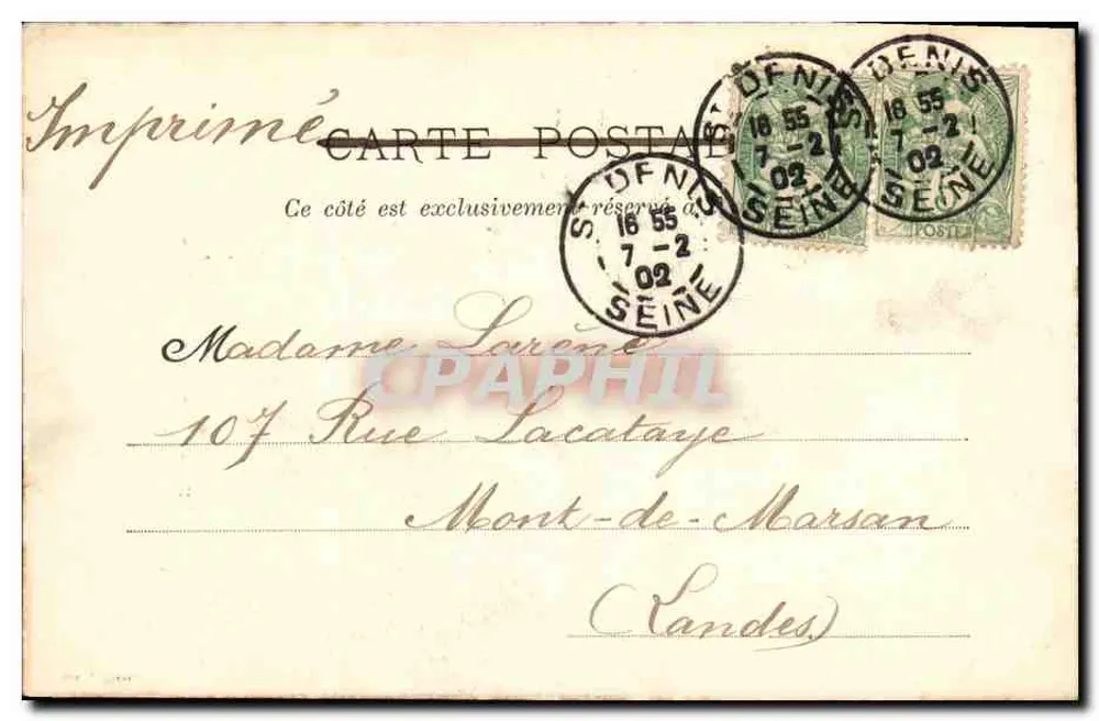 Saint-Denis — Basilika — Grabmal von Henri II und Catherine de' Medici — L.H., Paris, n°14 - Rückseite
