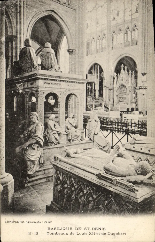 Basilika von St-Denis — Grabmale von Ludwig XII. und Dagobert — Lecarpentier, Nr. 13 - Vorderseite