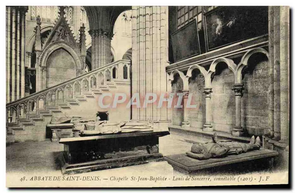 Abbaye de Saint-Denis — Kapelle Saint-Jean-Baptiste — Louis de Sancerre, Konnetabel (1407) - Vorderseite