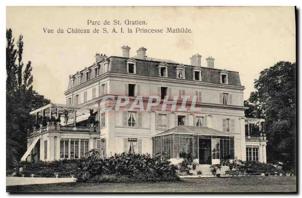 Château de St. Gratien — Vue du château de S.A.I. la Princesse Mathilde — Édition Trianon, No. 2071 - Recto