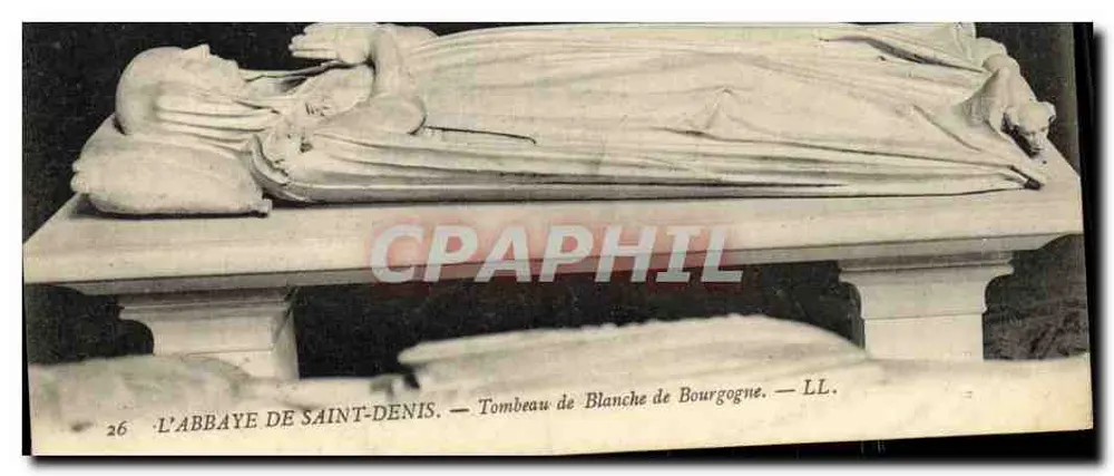 ABBAYE DE SAINT-DENIS — Grabmal von Blanche von Burgund — LL. - Vorderseite