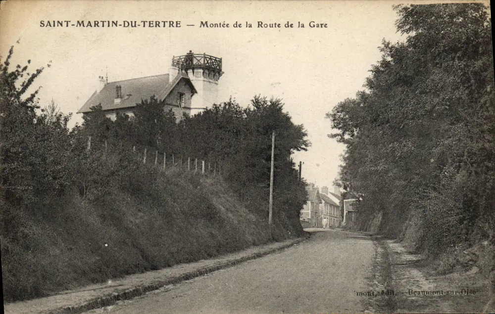 Saint-Martin-du-Tertre — Straße zur Station — mont, Verlag Beaumont-sur-Oise - Vorderseite