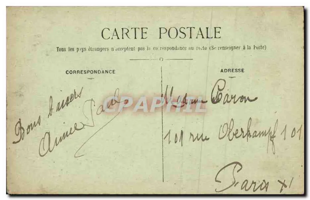 Soisy-sur-École (S.-&-O.) — Moinho das Noues — Col. Legeros - Verso