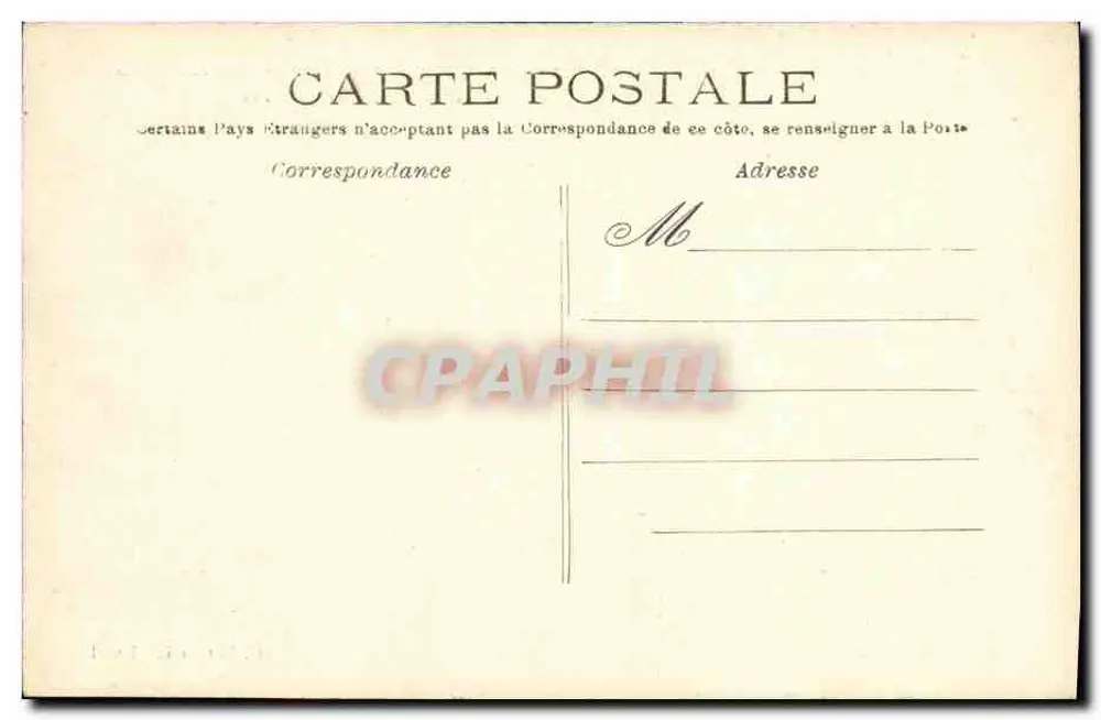 Park von Saint-Cloud — Terrasse des Trocadéro — Verleger Baudinière-Kneil, Nr. 16 - Rückseite