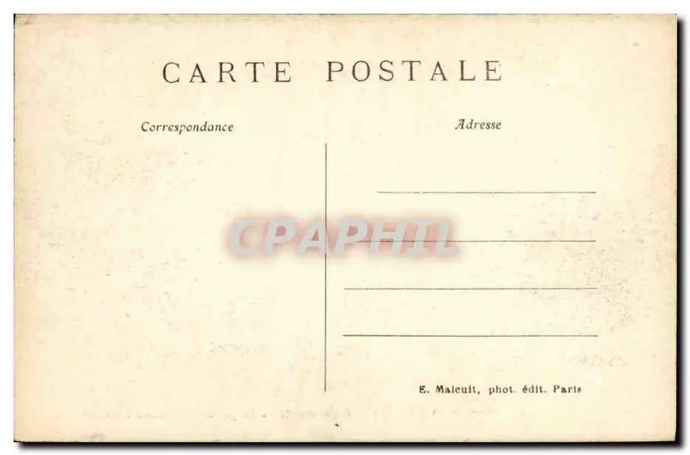 Parque de St-Cloud — Lado direito da grande cascata — E.M. - Verso